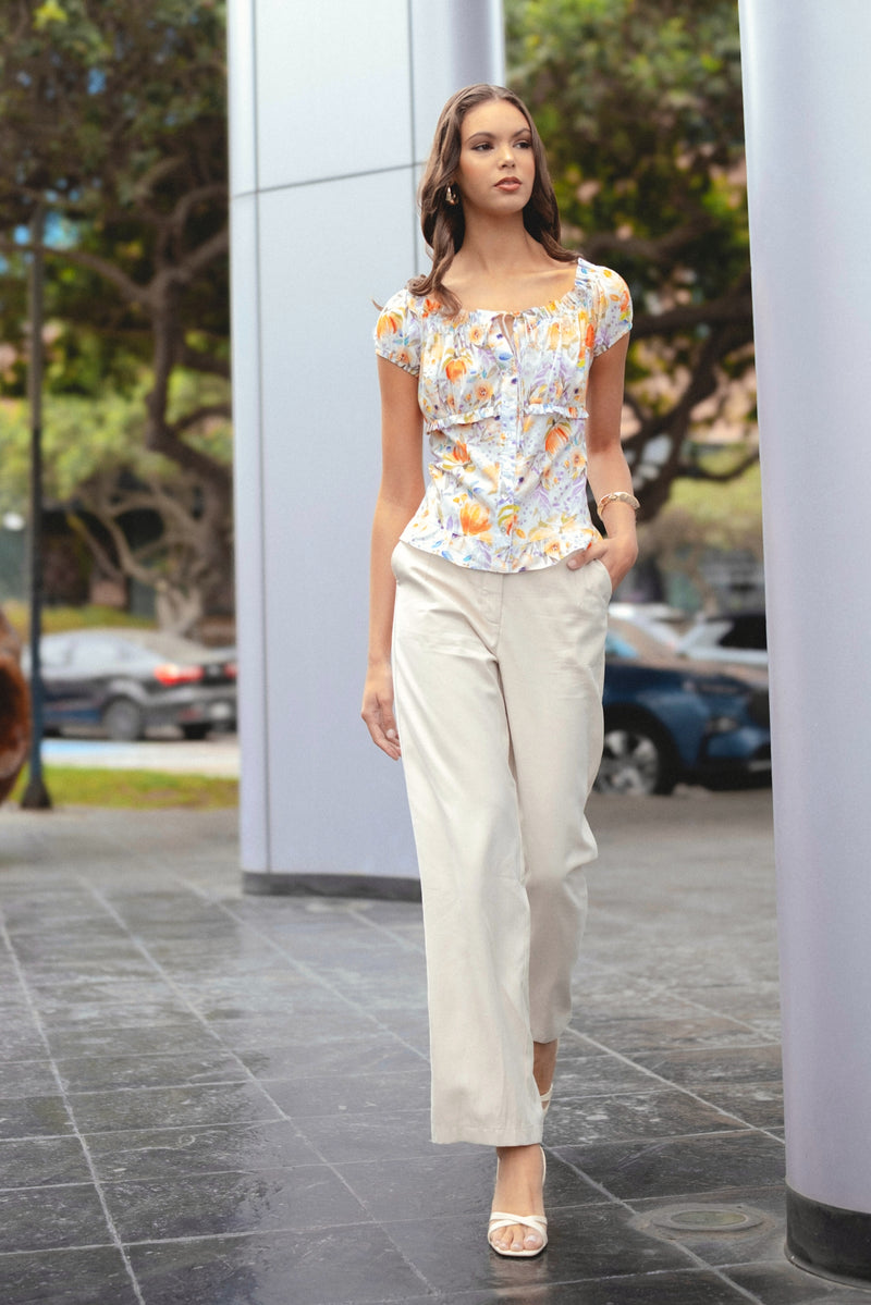 Pantalón Margot Lino Natural