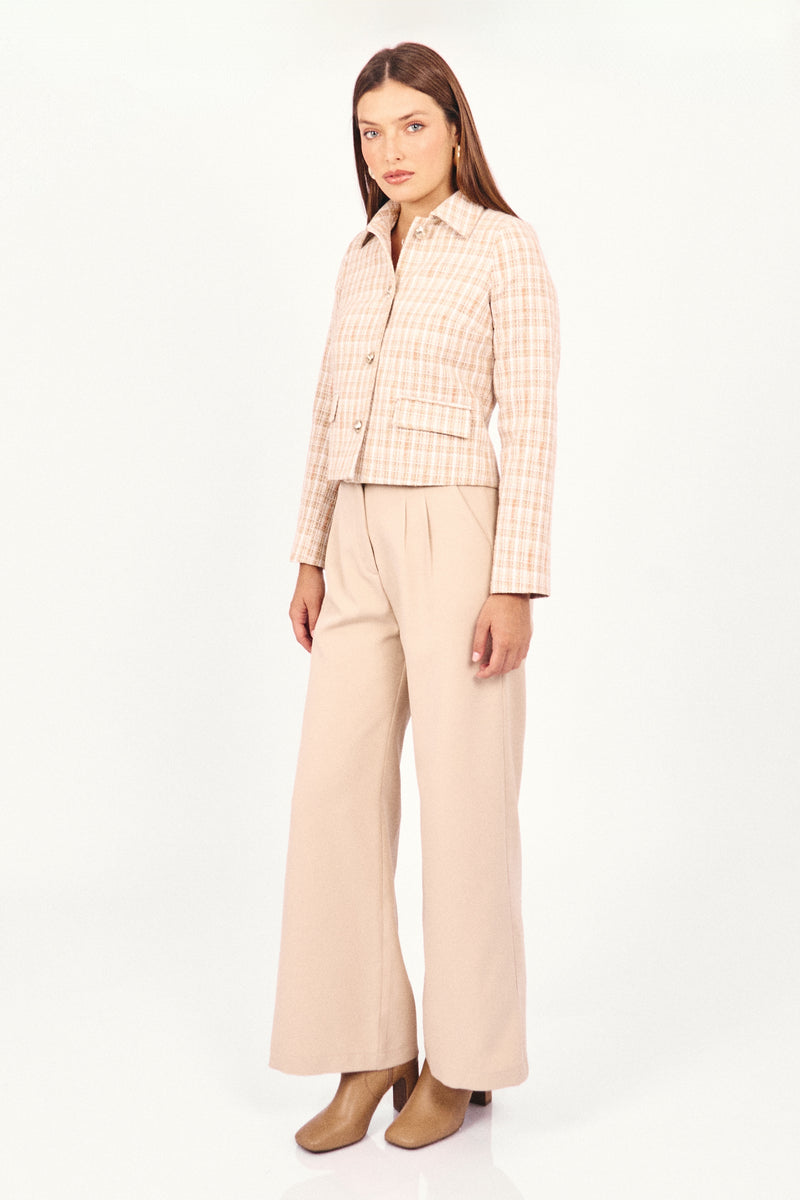 Chaqueta Tweed Tammar Beige