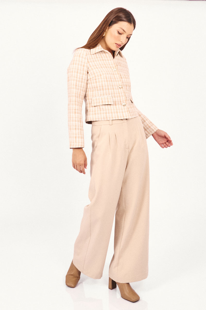 Chaqueta Tweed Tammar Beige