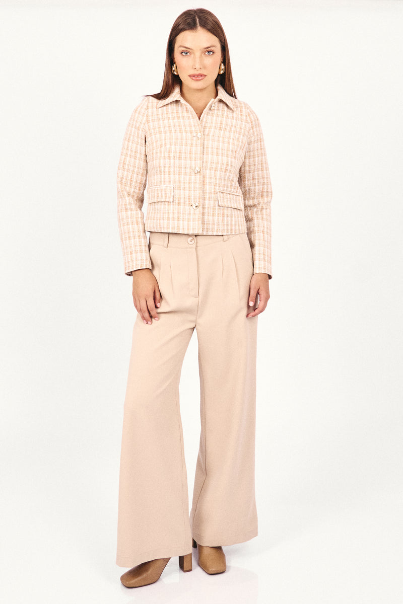 Chaqueta Tweed Tammar Beige