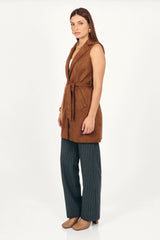Chaleco Suede Bianka Marrón