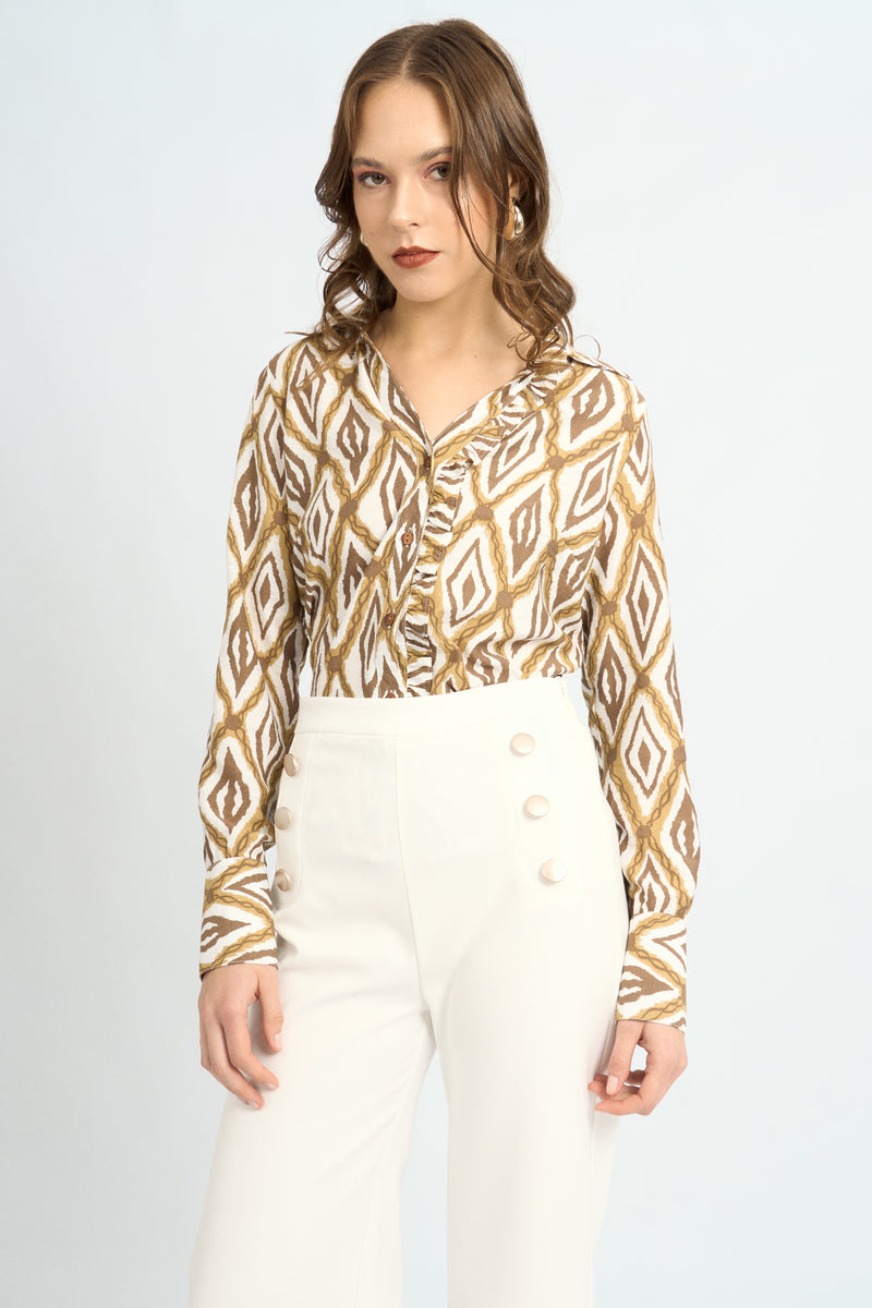 Blusa Amelia Marrón