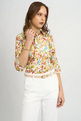 Blusa Arana Floral Verde