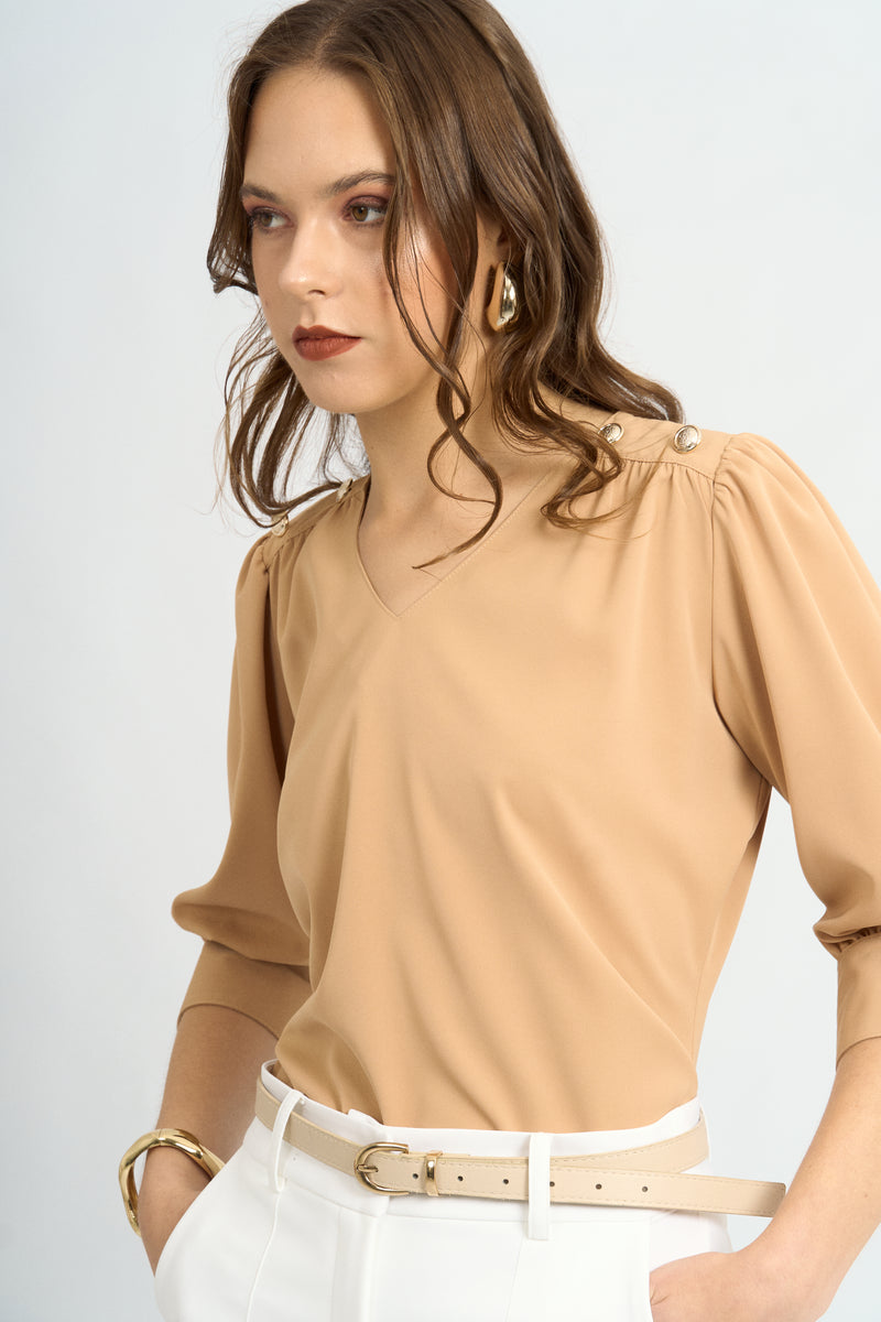 Blusa Jordani Camel