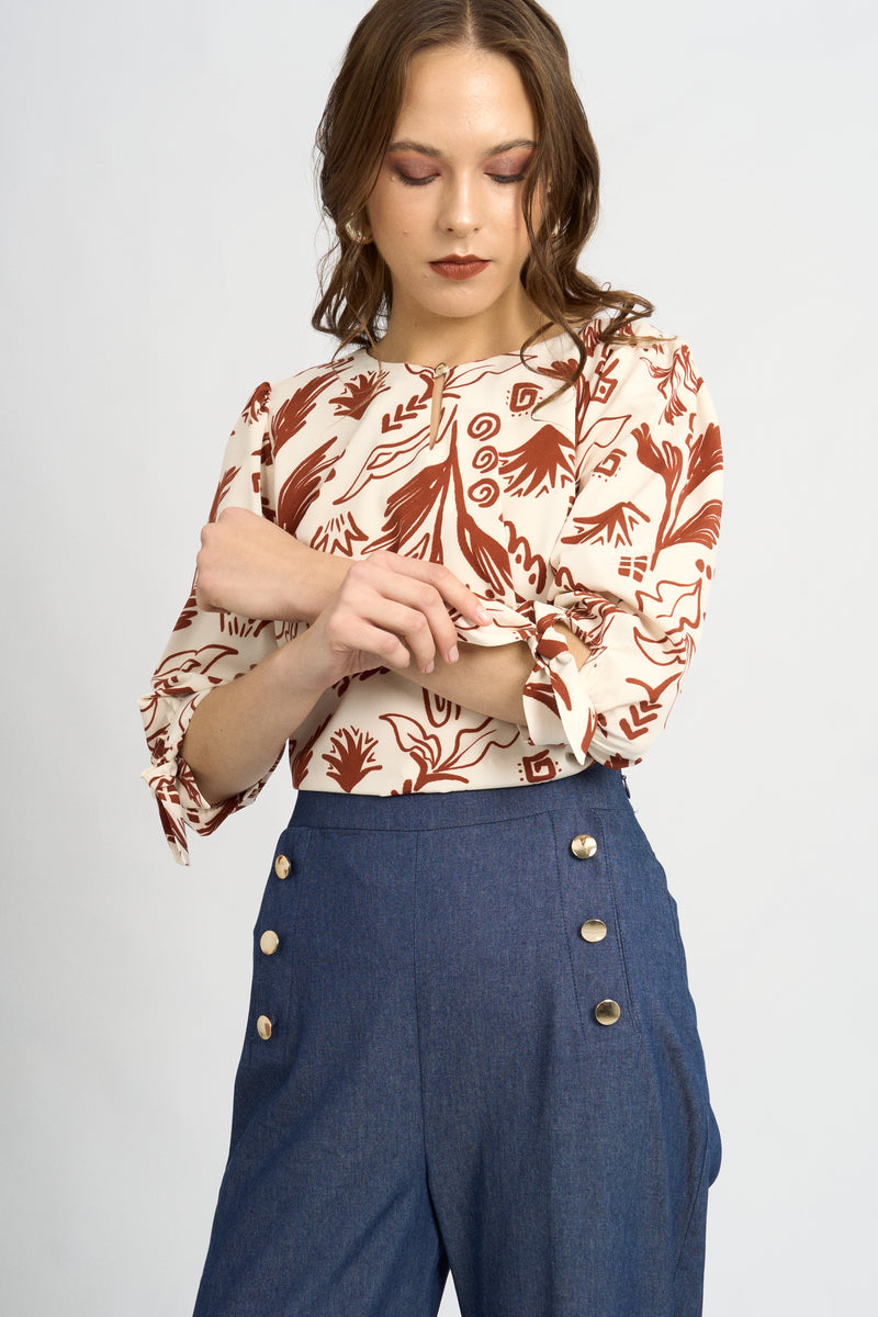 Blusa Arisha Lacre