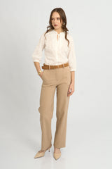 Blusa Jane Broderie Hueso