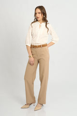 Blusa Jane Broderie Hueso