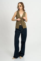 Chaleco Connie Verde Militar