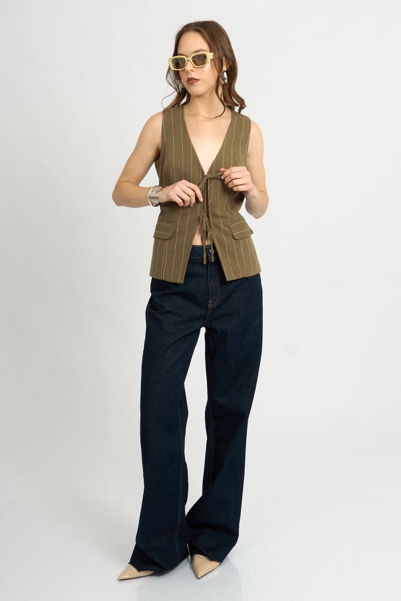 Chaleco Connie Verde Militar