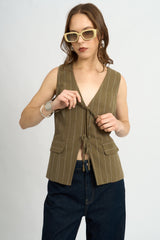 Chaleco Connie Verde Militar