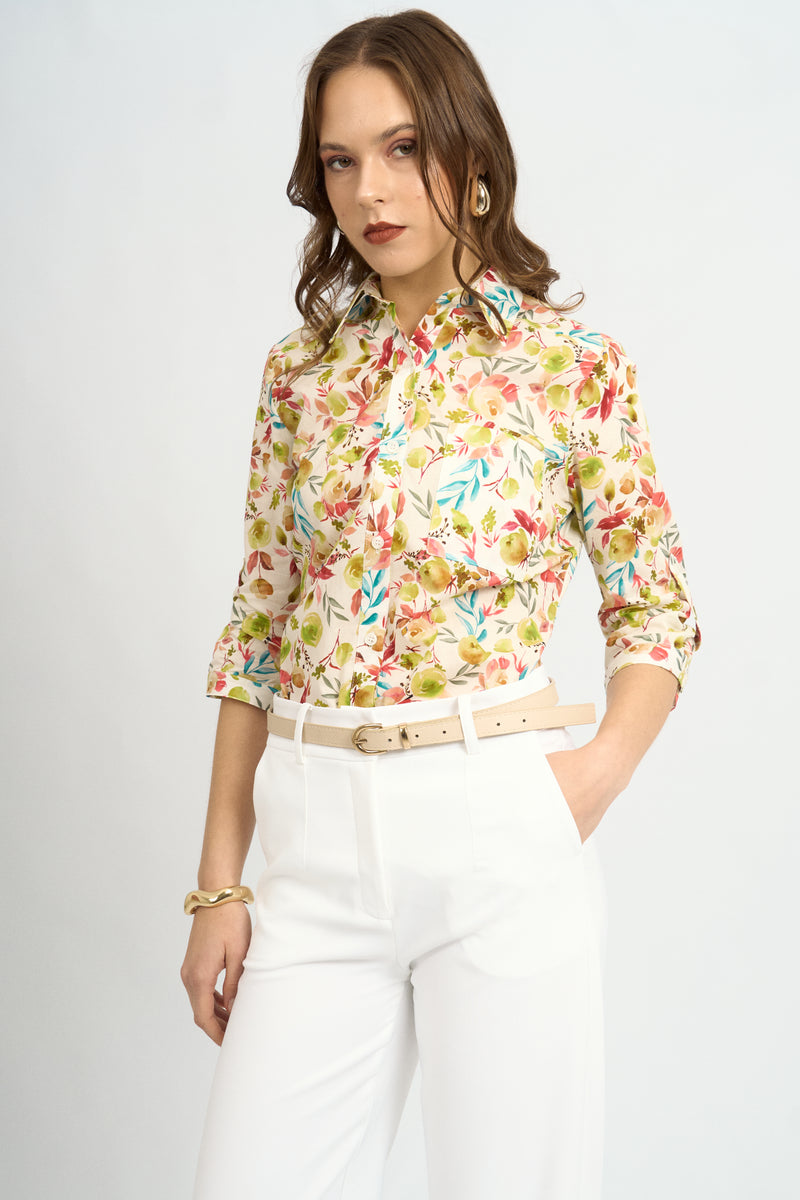 Blusa Arana Floral Verde