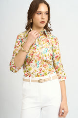 Blusa Arana Floral Verde