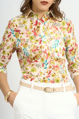 Blusa Arana Floral Verde