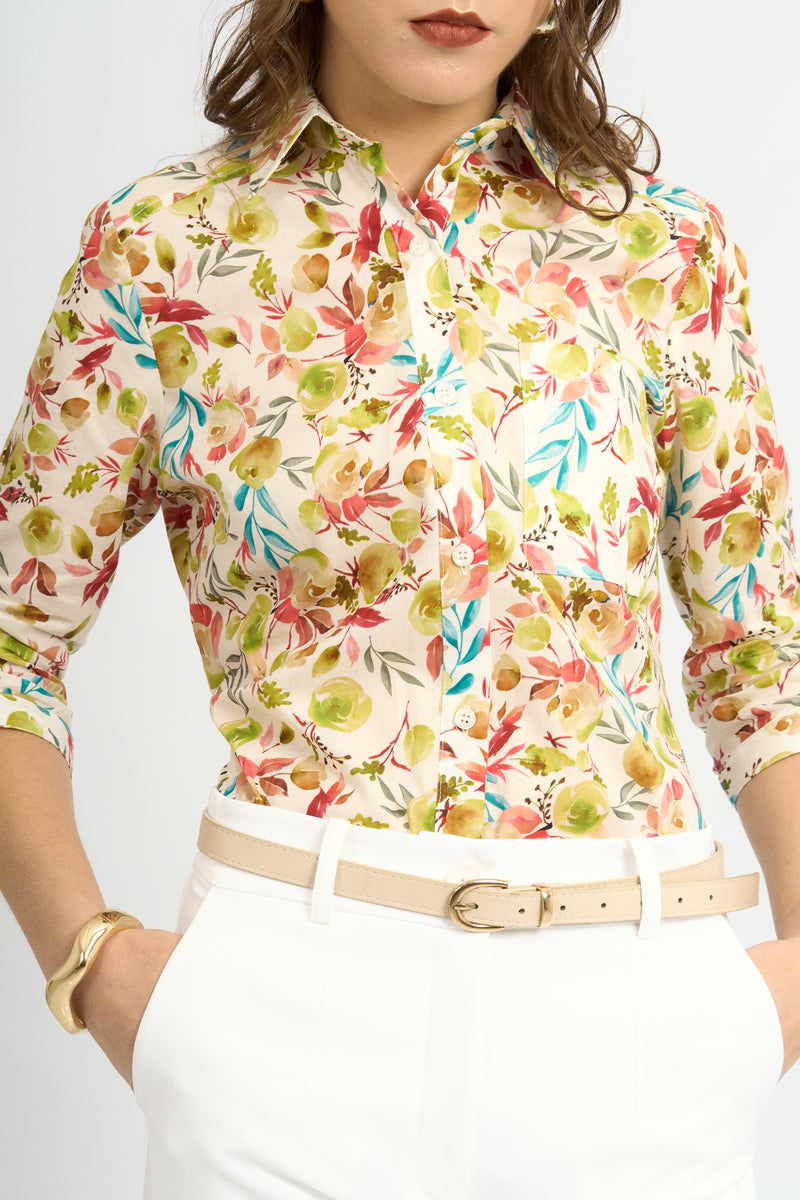 Blusa Arana Floral Verde